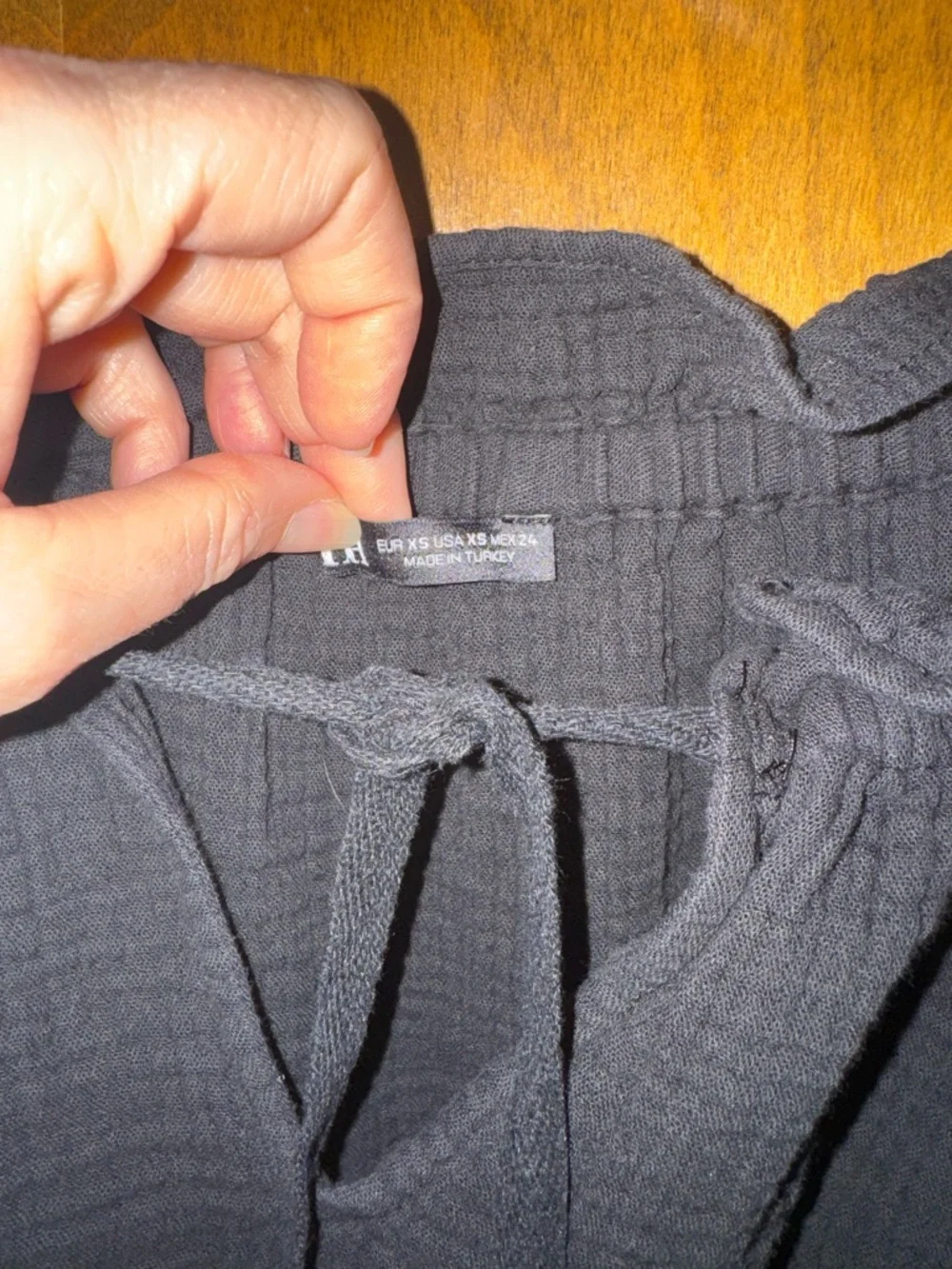 Zara Black Long-Sleeve Peasant Tunic Blouse - Picture 4 of 5